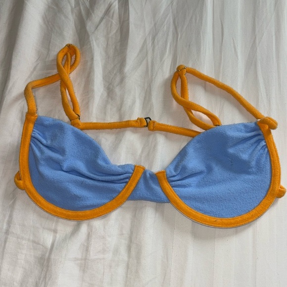 Frankie’s Bikinis Maggie Terry Underwire Bikini Top size Small - Picture 4 of 7